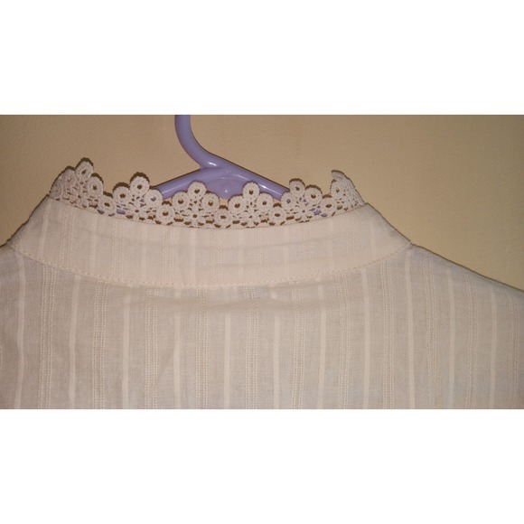 NWT Victorian Yellow Renaissance Blouse 3X Edwardian Romantic Feminine Crochet - Picture 7 of 8